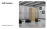 Rustproof ABS Plastic Locker Long-Lasting Plastic Locker Multifunctional Changing Room Cabinet Large Capacity for Gym, Swimming Pool, School, Office