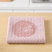 Quick-Drying Microfibre Cloths, 25x25cm Towels for Glass and Kitchen, Locked Border Design, Pack of 6