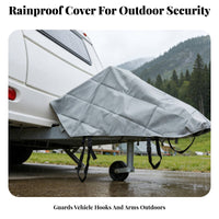 Travel Trailer Front Towing Cover Waterproof Trailer Hitch Cover Dustproof Towing Hitch Protector for Outdoor, Storage