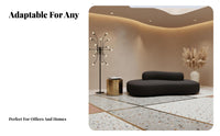 Double-Sided Configuration Curved configurable Sofa Minimalist design Lounge Seating Deep Seat Sectional Couch Ergonomic Support for Business Owners, Interior Designers, Homeowners, Reception Area, Hotel Lobby, Retail retail establishment, Living Room