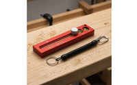 Two Bubble Vials Depth Marking Ruler Aluminum Alloy Sliding Ruler Level Stainless Steel Hand Tool Compact for Woodworkers, Carpenters, Horizontal Measurement
