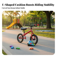 Soft and Comfortable Kids Bike Seat with Post Thick Padding Child Bike Seat Post Set Ergonomic Design