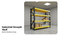 Heavy-Duty Warehouse Rack High Load Capacity Industrial Storage Shelf Reinforced Design Industrial Steel Rack for Factory Owners, Homeowners, Workshop