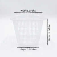 Indoor Plant Pot for Houseplants with Thickened Design, Side and Bottom Drainage Holes, and Saucer for Home and Balcony Gardening