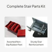 Ladder Accessories Set, Anti-Slip Foot Pads, Hinge Rod