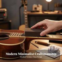 Soft Abrasive Guitar Fret Polishing Tool Restores Luster Guitar Fret Polisher Easy to Use for Guitarists, Musicians, Home Studio, Workshop