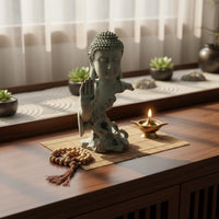 Shakyamuni Buddha Figurine Southeast Asian Design Tathagata Meditation Ornament Collectible Meditative Meditation Figure for Mindfulness Enthusiasts