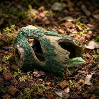 Naturalistic Aquarium Decorations, Brown Resin Stump Fish Aquarium Accessories, Freestanding Reptile Accessories