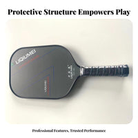Pickleball Paddle Ergonomic Grip Fiberglass Pickleball Paddle Sports Equipment Lightweight Long-Lasting Perimeter Guard