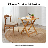Space-Saving Foldable Square Dining Table Portable Collapsible Tatami Table Multi-Purpose Household Furniture Strong Load-Bearing for Small Apartment Residents, Homeowners, Students, Balcony, Bay Window, Living Room, Bedroom