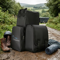 Equestrian Equipment Bag Multiple Pockets Equestrian Storage Bag Adjustable Strap for Equestrians, Riders, Barn, Stable