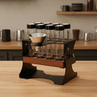 10 Pieces Vent Valve Sealed Bean Tube Set Adjustable Aroma Bottle Stand Multi-Use for Cafe, Countertop