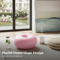Anti-Puncture-Resistant Donut Fitness Ball Thickened Donut Shaped Exercise Ball Non-Roll Design for New Mothers, Beginners, Home Gym