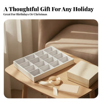 Rectangular 8-Slot Glasses Tray Scratch Protection Glasses Organizer