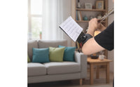 Flute Lyre with Wrist Strap Portable Flute Lyre with Flip Folder Marching Band Flip Folder Elastic for Outdoor Performances