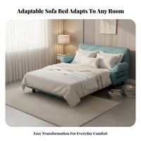 Foldable Design Fold-foldable Single Bed Space-Saving Sleeper Chair Multi-Functional transformable Seating Easy to Convert for Apartment Dwellers, Students, Homeowners, Small Spaces, Living Room, Bedroom, Home Office