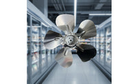 Impeller-Style Metal Fan Blade Curved Replacement Fan Blade Easy to Install Long-Lasting for Ventilation