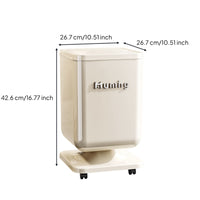 Wheeled Trash Can with Lid Modern Trash Can with Wheels Large Garbage Bin with Wheels Glossy for Bedroom