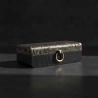 Wooden Jewelry Box with Loop Pull Wood-Grain Wooden Jewelry Box Vintage for Dresser, Vanity, Wardrobe
