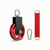 Fitness Pulley 360-Degree Rotating Pulley with Carabiner Gym Attachment Silent for Strength Training