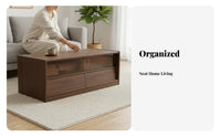 Square Coffee Table with Drawers Minimalist design Living Room Furniture for Home