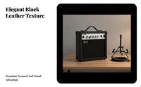 Metal and Wood Cabinet Portable Guitar Amp Carry Handle Guitar Practice Amp Headphone Jack Audio Equipment