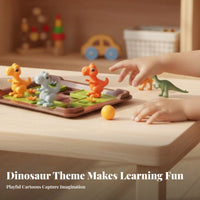 Logical Reasoning Training Dinosaur Reasoning Board Game Educational Dinosaur Sliding Brain-Teaser Parent-Child Interaction for Children