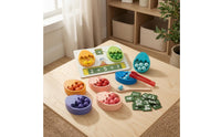 Dinosaur Egg Toy Multicolor Number Matching Plaything Shade Sorting Preschool Activity for Kids, Classroom