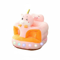 Anti-Fall Design Plush creature Sit-up Trainer Cute Cartoon design Plush creature Learning Chair Upright Seating Support Toddler Sofa Soft and Comfortable for Infants, Toddlers, Expecting Mothers, Playroom, Living Room