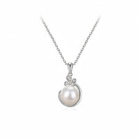 Simulated Pearl Necklace Light Luxury Butterfly Pearl Drop Elegant Design