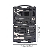 Cycling Repair Tool Box Foam Compartments Bike Tool Kit Bike Repair Tools Easy to Use Sports Equipment Long-Lasting Steel