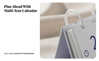 2025-2026 horizontal desk planner for productivity