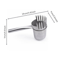 Stainless Steel Fruit Picker with Metal Cup Toothed Fruit Picker Rust-Resistant Tool Manual for Harvesting