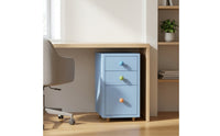 Three-Drawer Cabinet Compact Beneath-Desk Cabinet Portable Furniture for Professionals, Students, Home Office, Bedroom