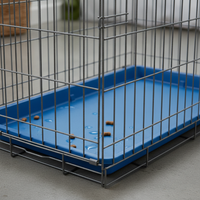 Pet Dog Cage Litter Pan Thickened Waste Tray for Kennels and Cages