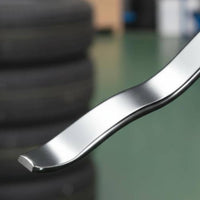2 Pieces Labor Saving Chrome Vanadium Steel Tire Lever Long Handle Double Ended Tire Iron Heat Treated Heavy Duty Pry Bar Smooth Rim for Mechanics, Garage