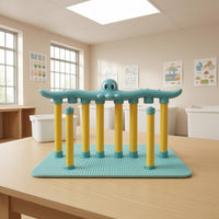 Reflex Test Sea Creature Grab Game Molded Plastic Hanging Grab Stick Toy for Children