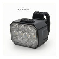 Bike Safety Light Compact Cycle Light with Strap Lightweight for Commuting