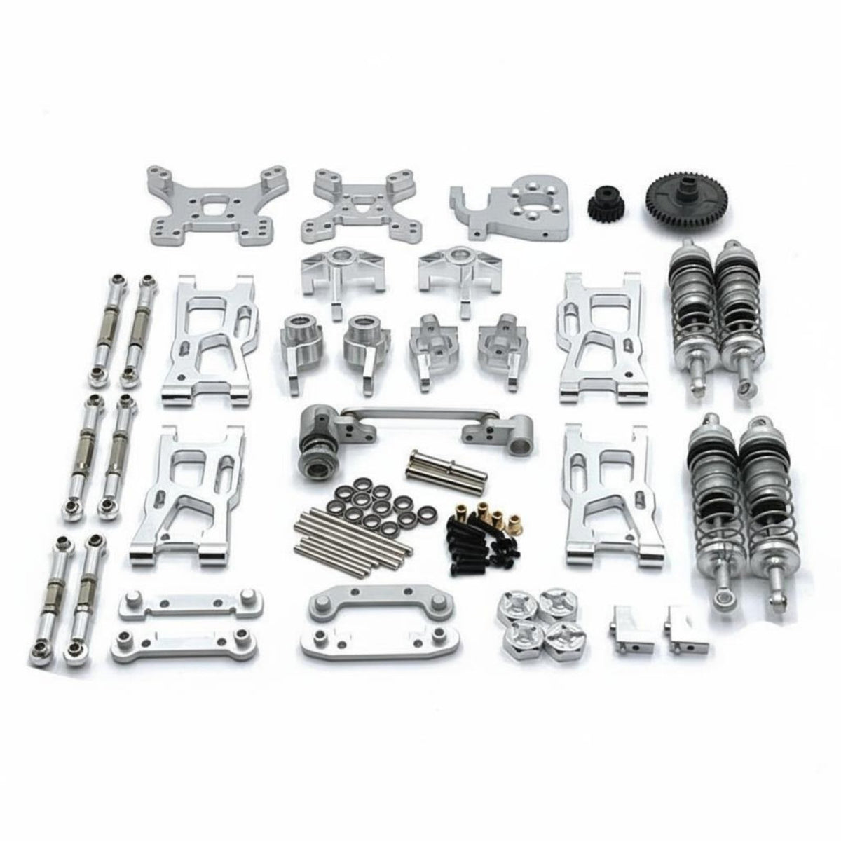 1/12 Scale RC Car Parts Set Precision Engineering RC Car Upgrade Kit Improves Handling Performance Aluminum Shock Absorber Arm Kit for, DIY