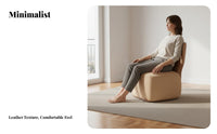 Light Luxury Design Swivel Lazy Chair Easy Assembly Armless Single Sofa Oversized Seat Modern Swivel Chair Italian Design for Apartment Dwellers, Young Adults, Bedroom, Living Room, Home Office, Lounge Area