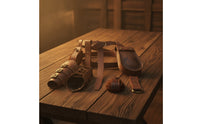 7 Pieces Leather-Look Cosplay Accessory Set Fantasy Medieval Belt with Pouches Buckle-Fastened Belt with Pouch Historical for Cosplayers
