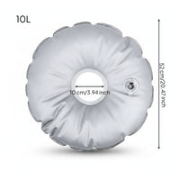 Gray Weighted Umbrella Base Bag Outdoor Accessory Valve