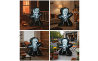 Standing Inflatable Skeleton Seasonal Halloween Inflatable Inflate Party Decor for Patio