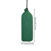 Double-Stitched Empty Training Sandbag Fillable Canvas Hanging Sandbag Reinforced Seams Cylindrical Training Bag Green