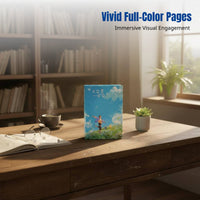 Creative Retro Notebook, Thick Hardcover, Full-Color Artwork, Artistic Design