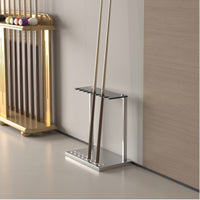 Acrylic Pool Cue Rack Floor Standing Sports Storage Stable for Game Room