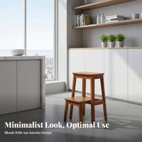Multi-Functional transformable Ladder Chair Foldable Design transformable 4-Step Stool two-in-singleUse Household Furniture Space-Saving for Homeowners, Seniors, Librarians, Kitchen, Living Room, Office, Pantry