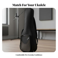 23 Inch Ukulele Bag Transparent Pocket Ukulele Bag Musical Instrument Accessory Adjustable Straps Long-Lasting for Beginners
