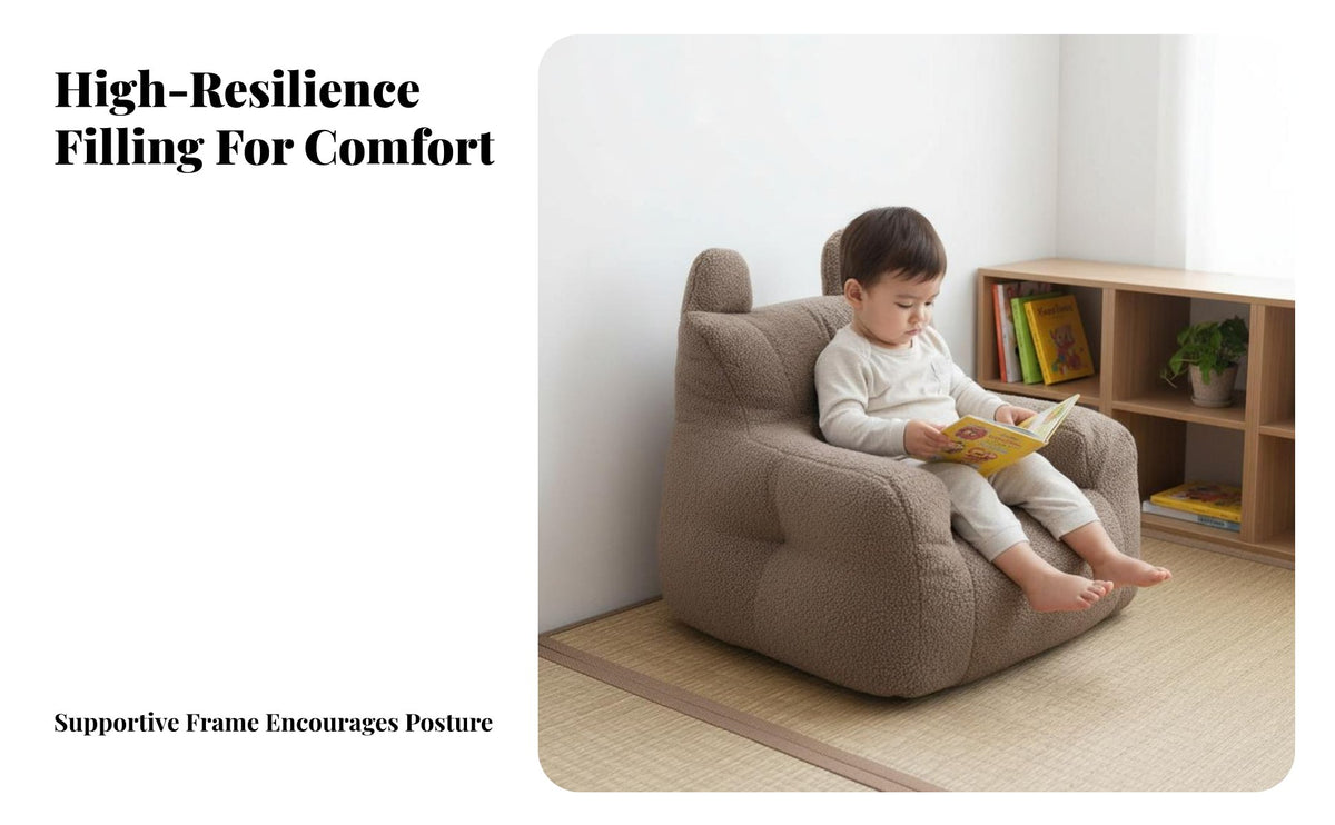 Mini Size creature Character Sofa Cute Design Upholstered childs' Club Chair Soft and Comfortable children's Furniture No Edges for young children, Preschoolers, Playroom, Bedroom, literacy Corner, Kindergarten