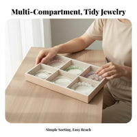 Compartmented Drawer Insert Sturdy Construction for vanity Top, Bedroom, Women